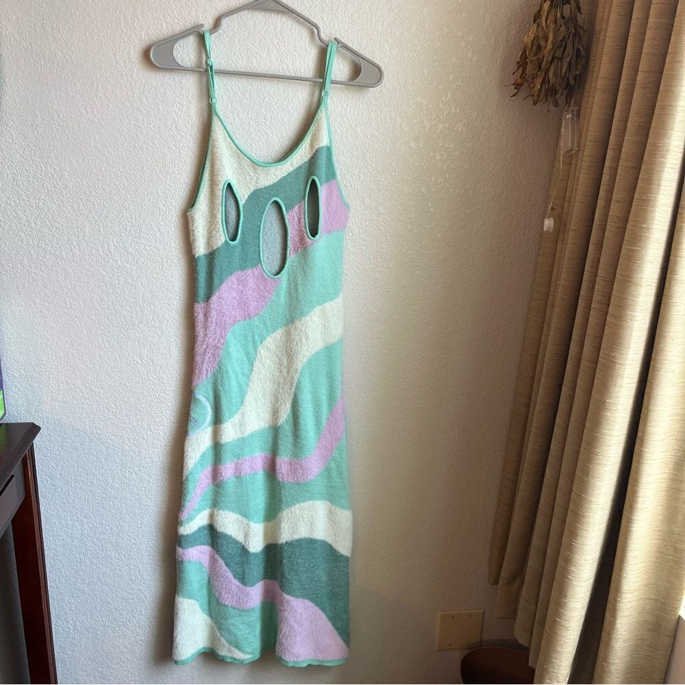 House of Sunny Good Vibrations Pastel Colorblock Dress - Picture 14 of 16